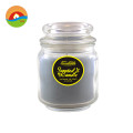 7 Day Clear 8 Inch Amber Glass Jar Candle